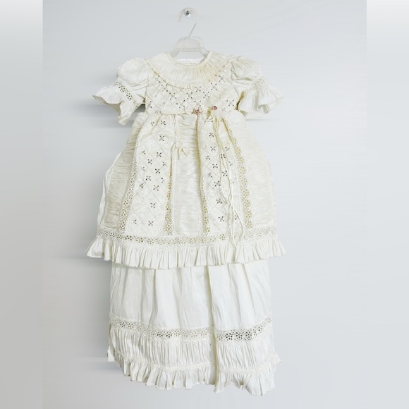 Disenos D Angelitos Rare Vintage Baby Christening Dress Gown - Picture 1 of 6